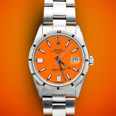 orange rolex pill|Rolex oyster perpetual orange dial.